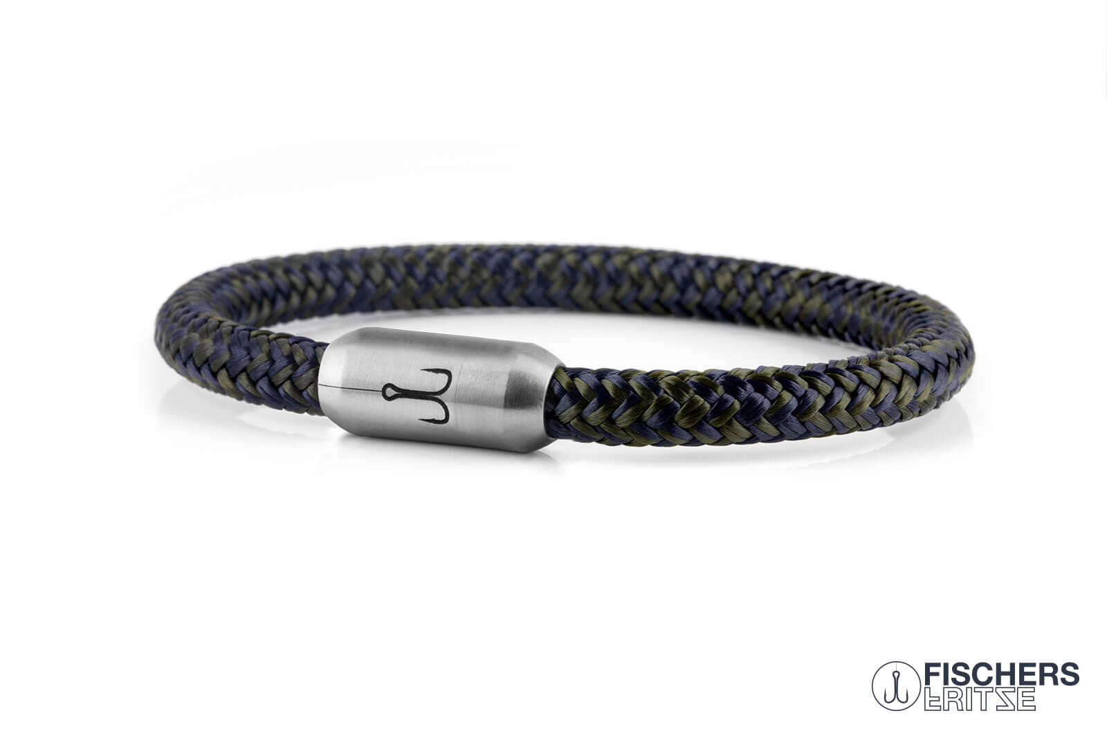fischers-fritze-krabbe-rieke-segeltau-armband-6mm-marineblau-olivgr-n image 1