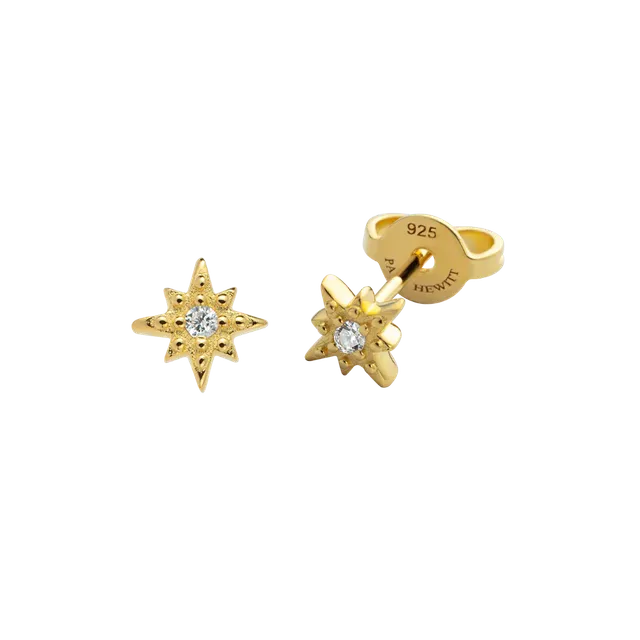 paul-hewitt-windrose-mono-ohrring-gold image 1