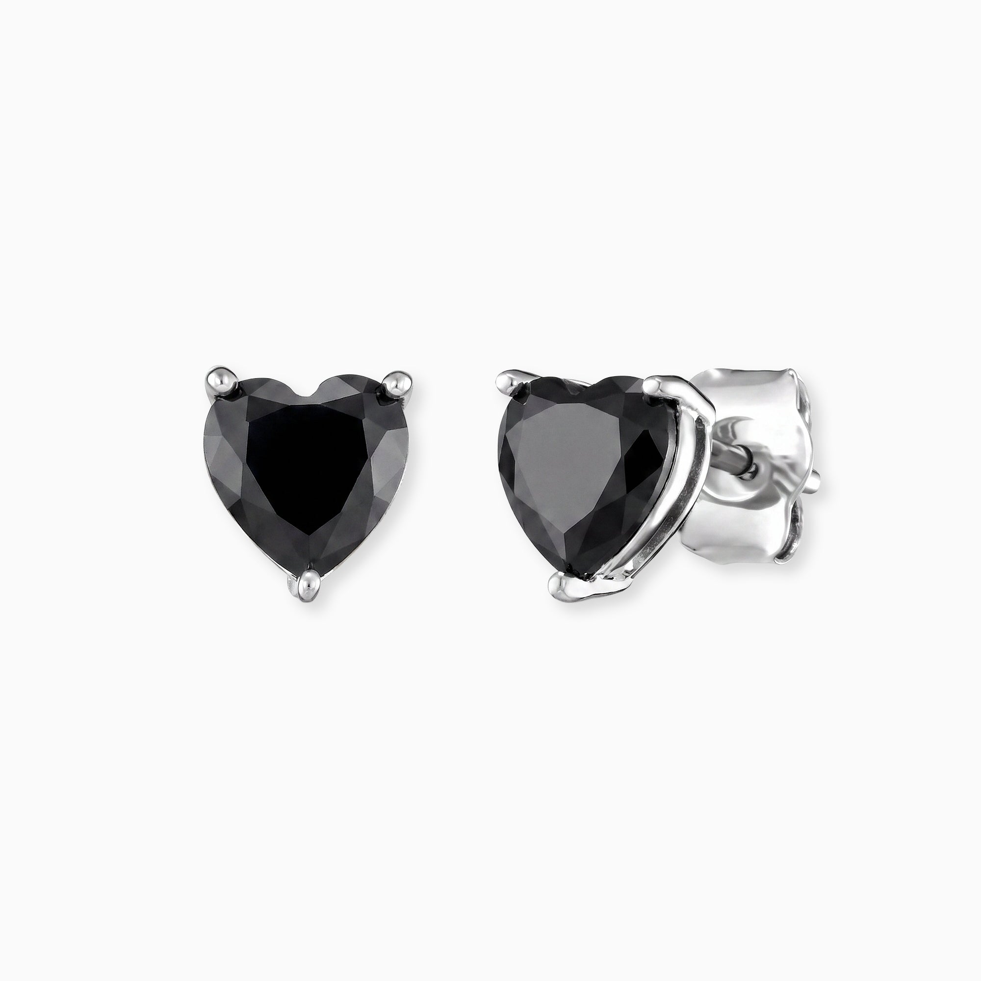 engelsrufer-shiny-ohrstecker-925er-silber-herz-mit-zirkonia-schwarz image 1