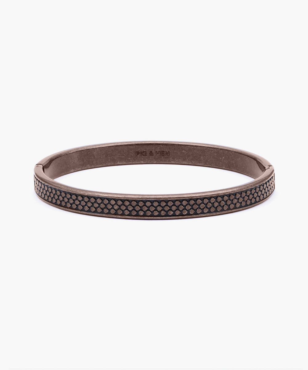 pig-hen-navarch-9mm-cuff-motta-herren-armreif-bronze image 1