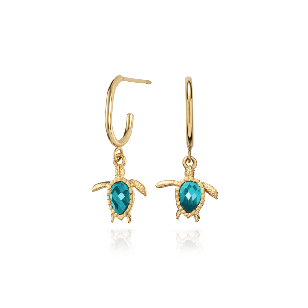 paul-hewitt-turtle-hoops-ohrring-aquamarine-gold-f-r-damen image 1
