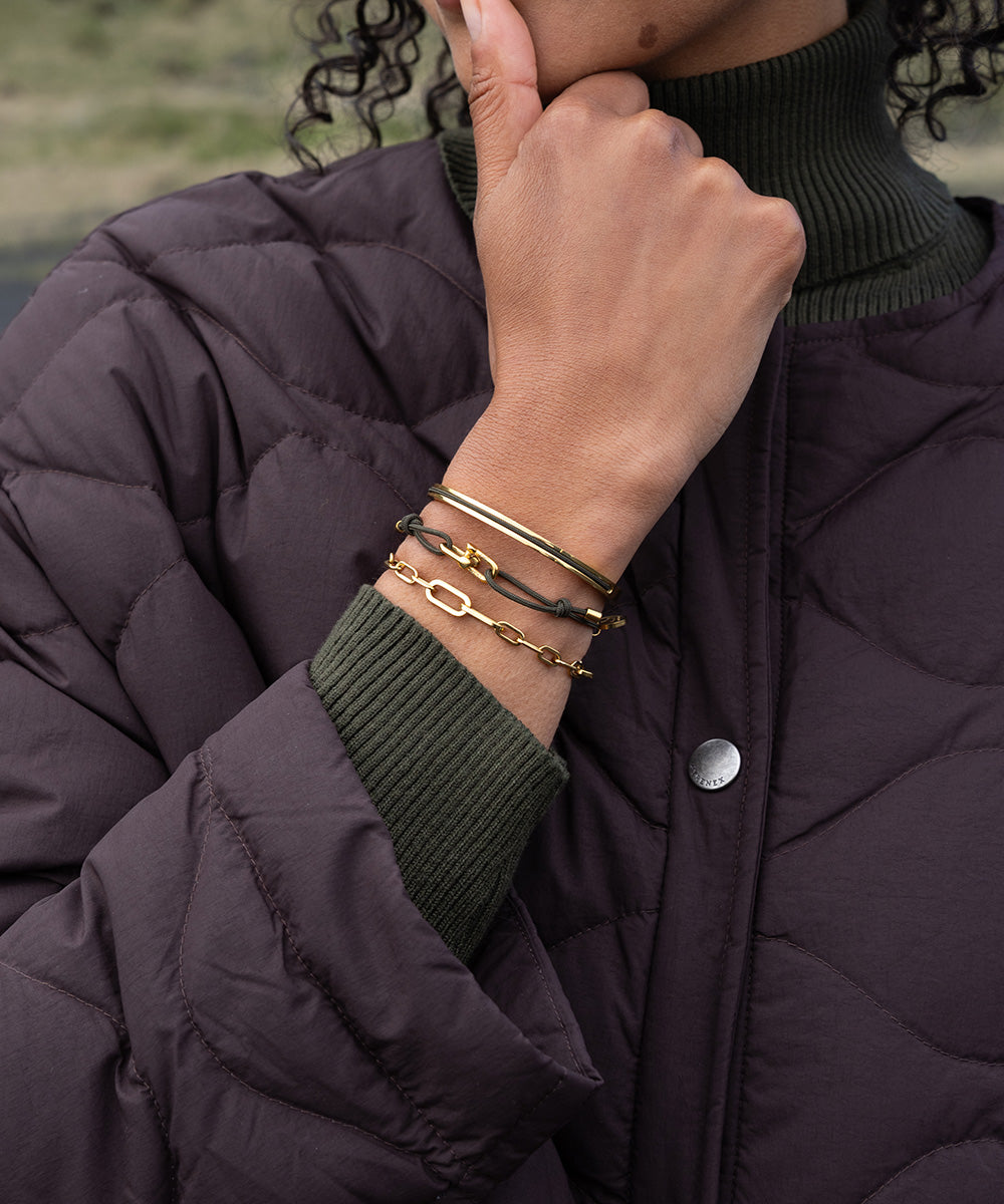 pig-hen-mia-army-gold-armband-damen-verstellbar image 3