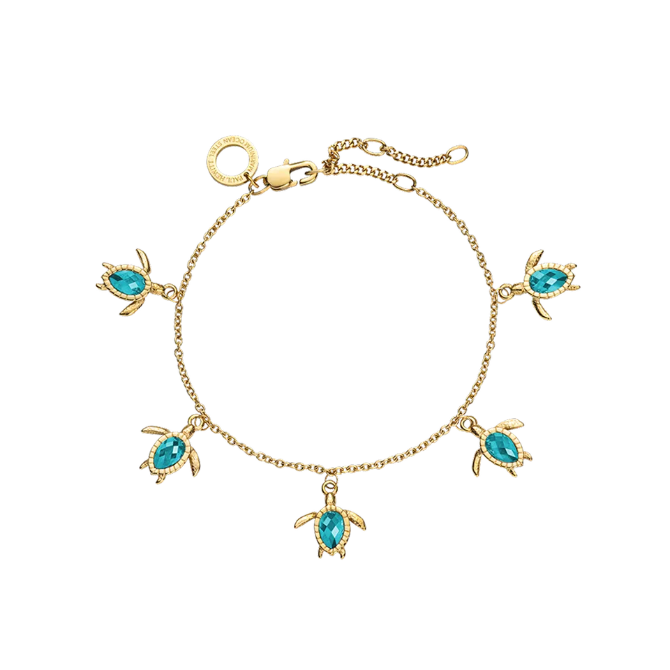 paul-hewitt-turtle-armkette-aquamarine-gold image 1