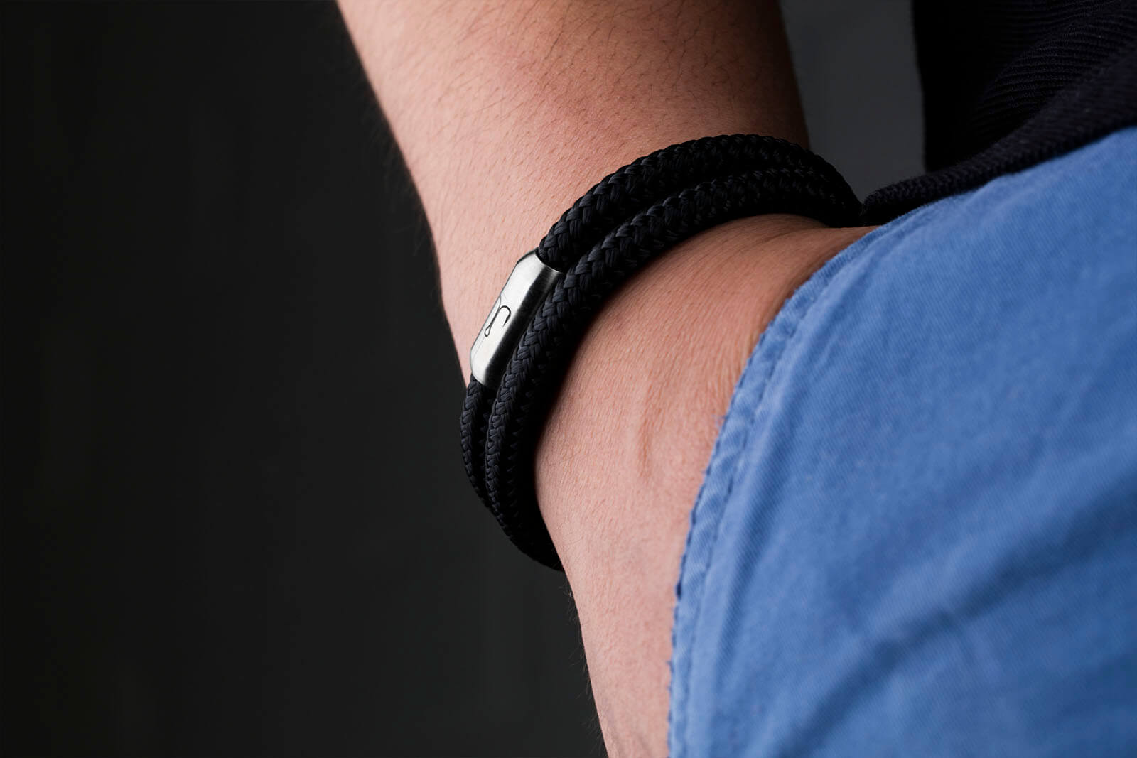fischers-fritze-garnele-albert-segeltau-armband-schwarz image 7