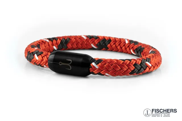 fischers-fritze-torpedomakrele-alwin-segeltau-armband-coral-kaffeebraun-weiss image 1