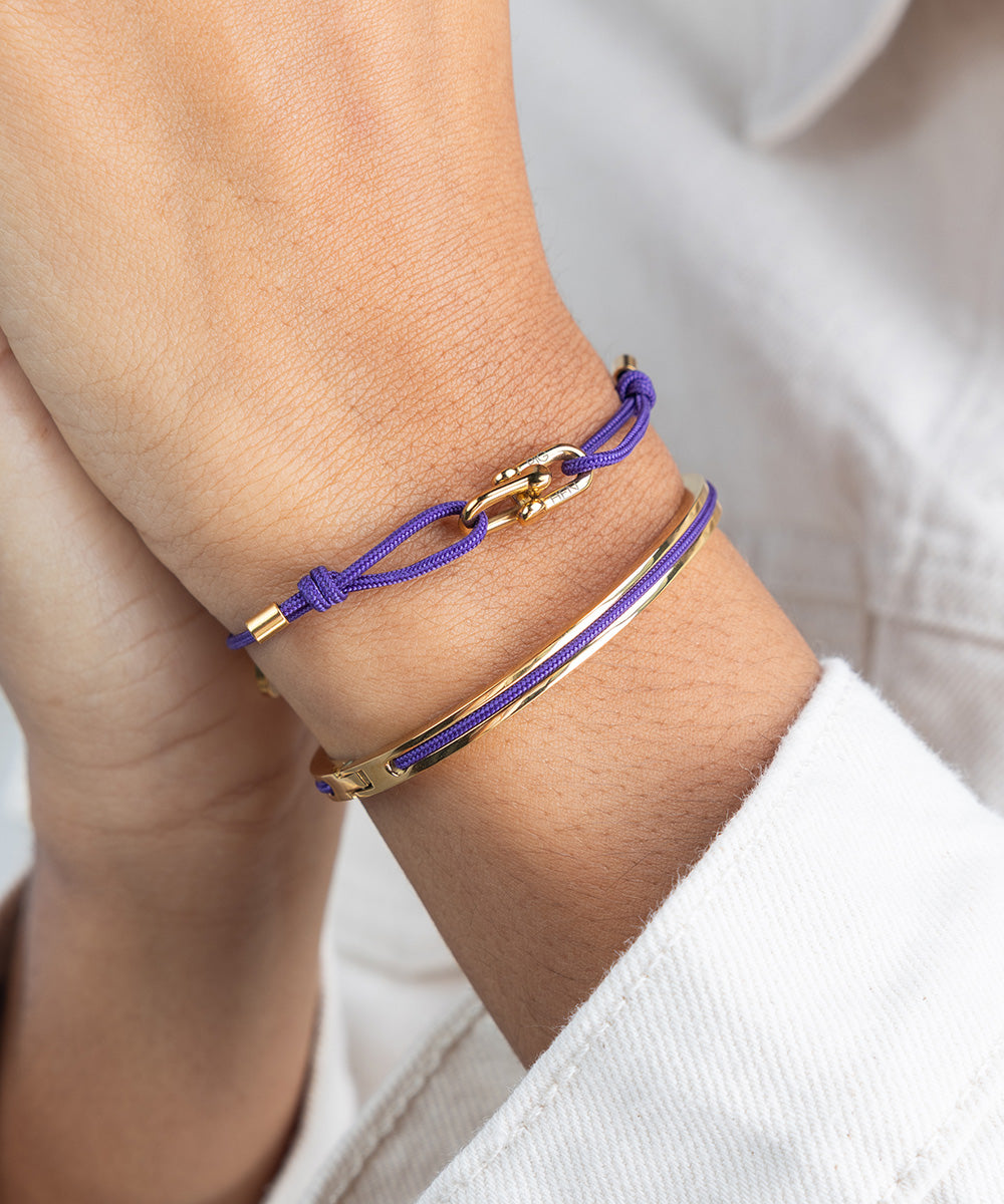 pig-hen-mia-damen-armband-royal-purple-gold image 2