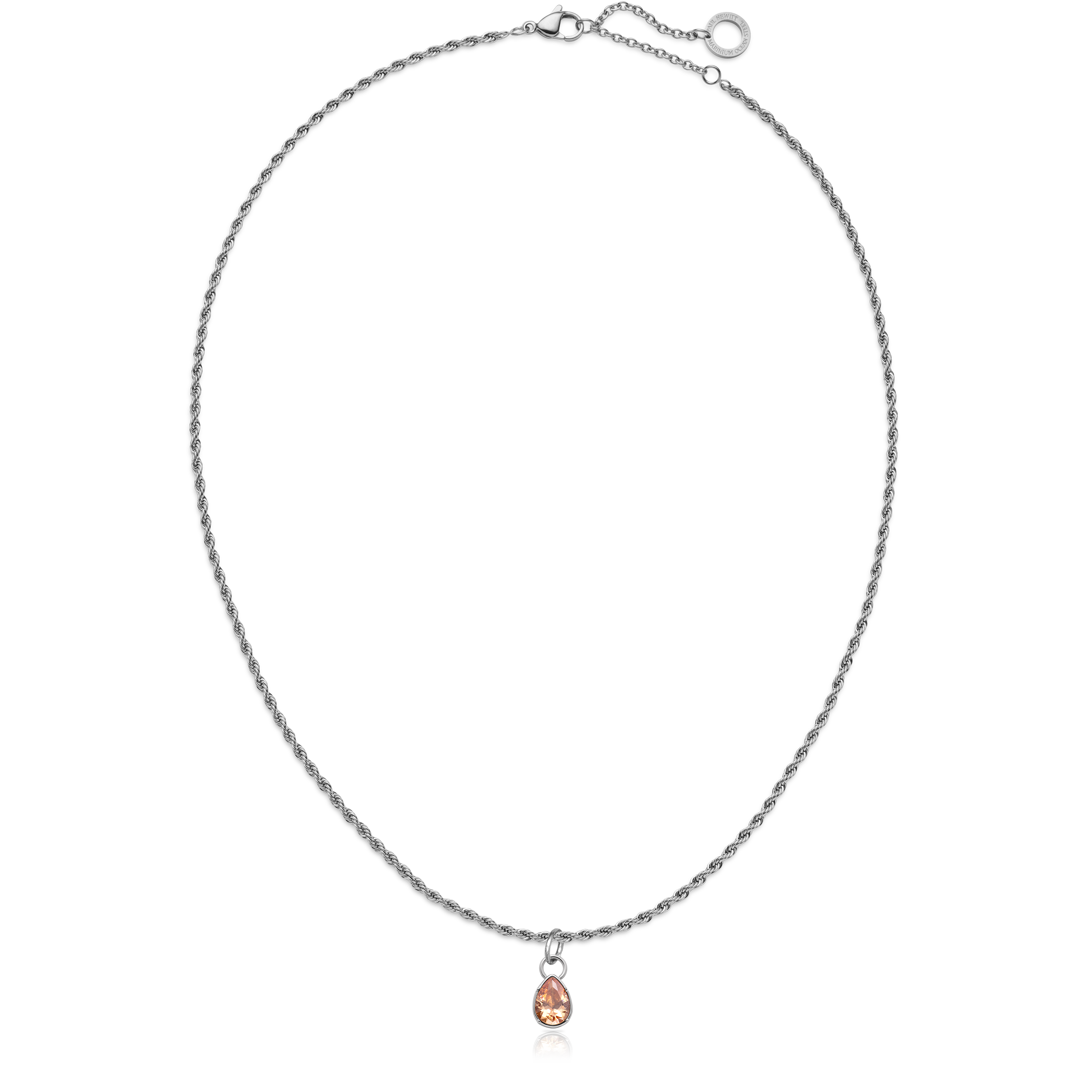 paul-hewitt-stone-charm-peach-silber-orangefarbener-edelstein-charm image 4