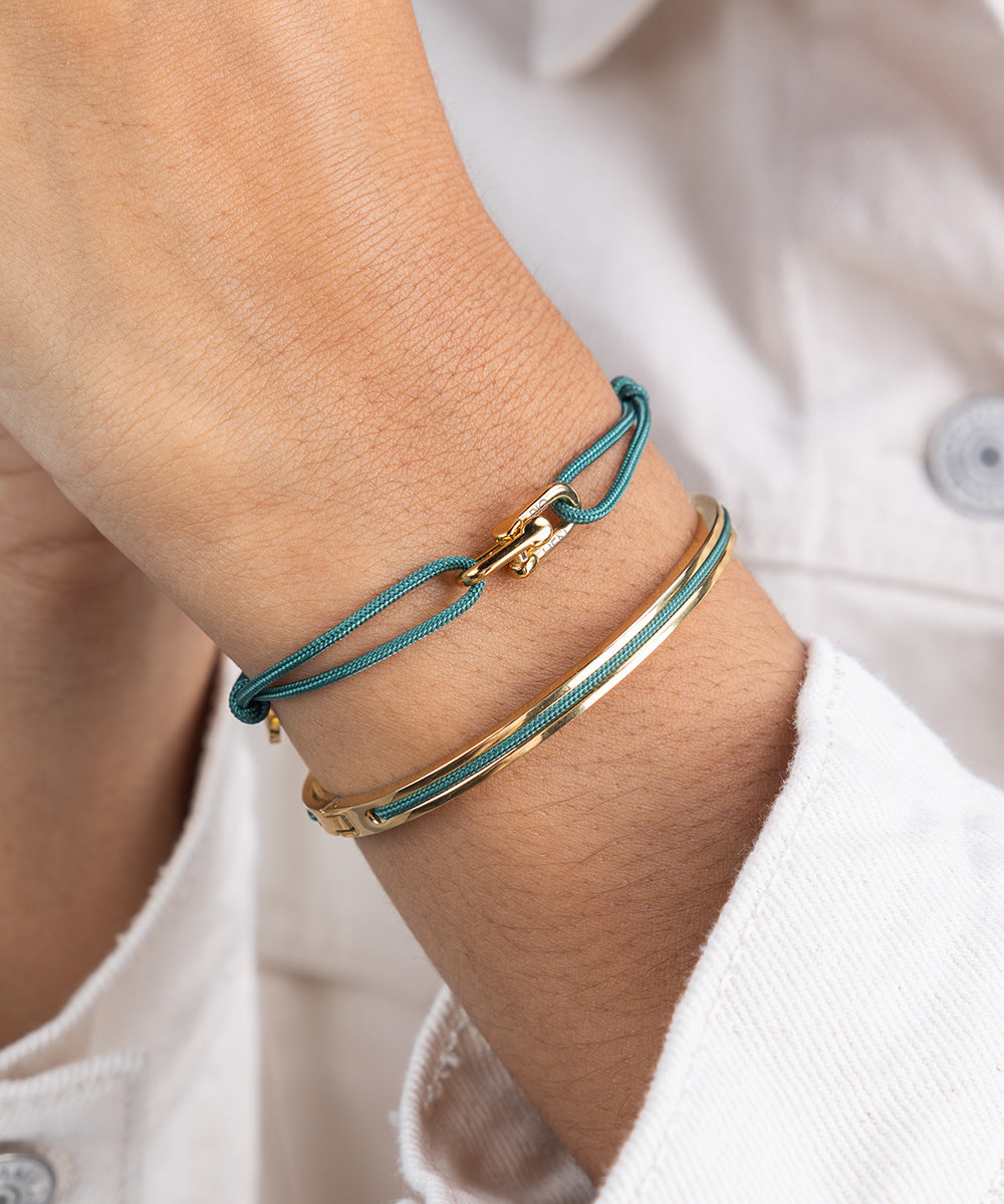 pig-hen-mia-patina-green-gold-damen-armband image 2