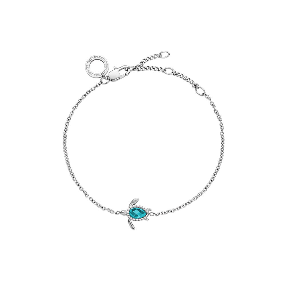 paul-hewitt-turtle-mono-armkette-aquamarine-silber image 1