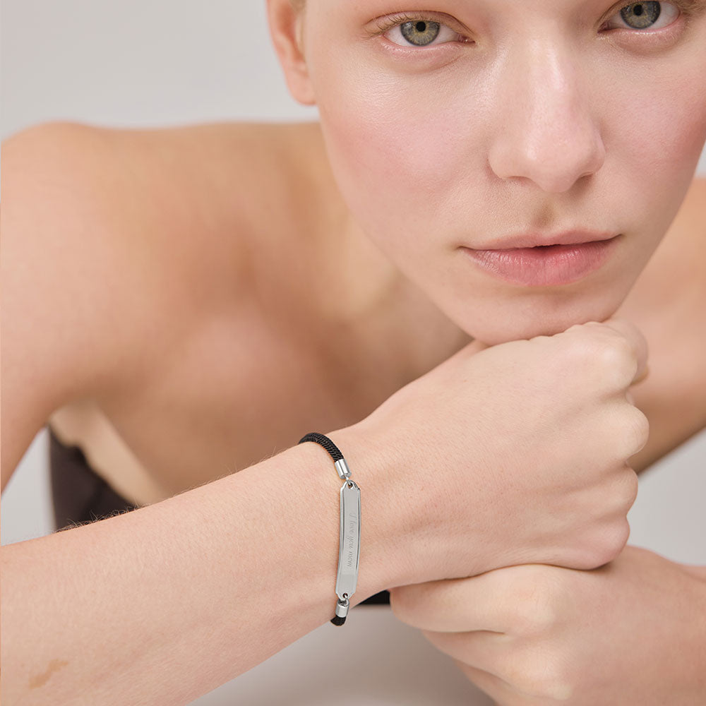 paul-hewitt-vitamin-sea-gravur-armband-silber-schwarz image 3