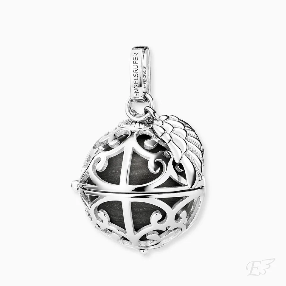 engelsrufer-anh-nger-925er-silber-fl-gel-mit-klangkugel-perlmutt-grau image 1