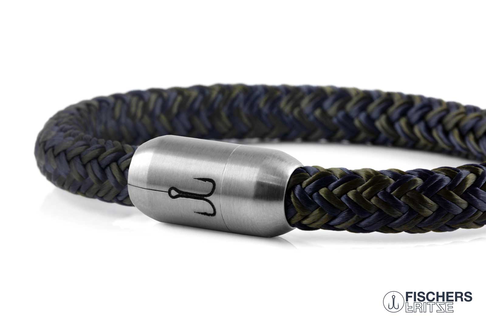 fischers-fritze-makrele-richard-segeltau-armband-marineblau-olivgr-n image 4