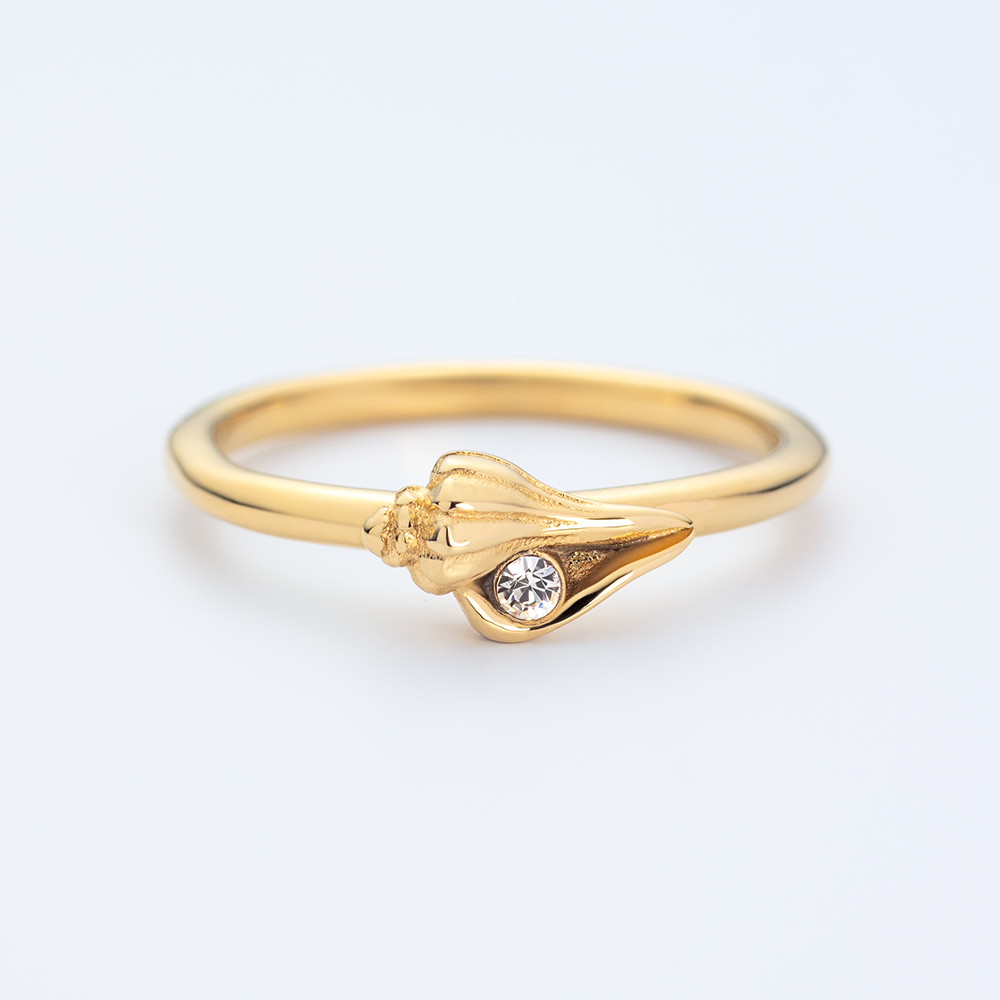 paul-hewitt-sea-shell-ring-gold-mit-zirkonia-muschel image 2