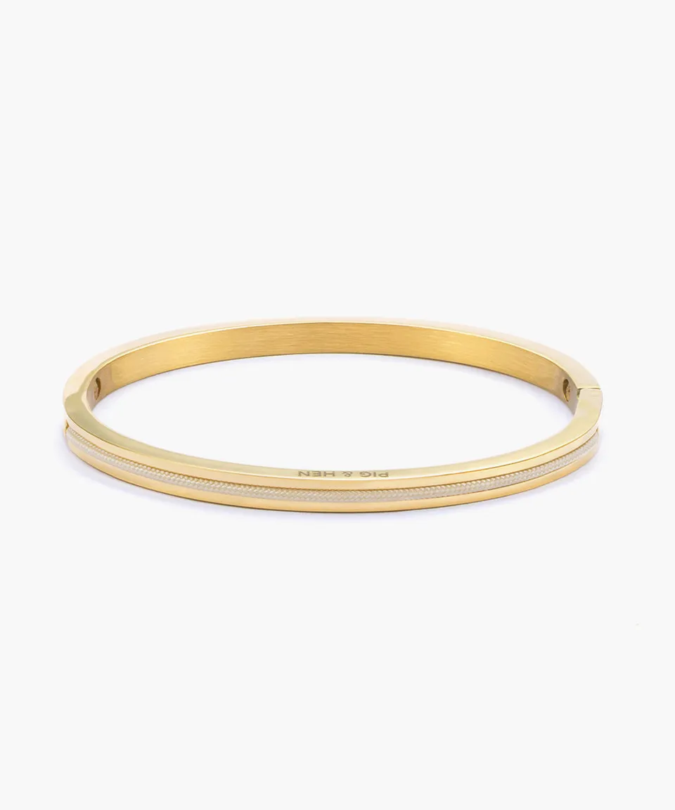 pig-hen-maya-lou-bangle-damenarmreif-ivory-gold image 1