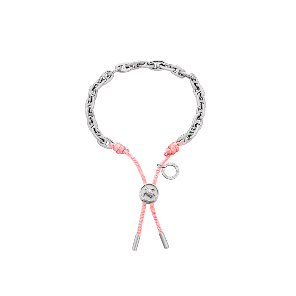 paul-hewitt-turtle-anchor-chain-armband-silber-rosa image 1