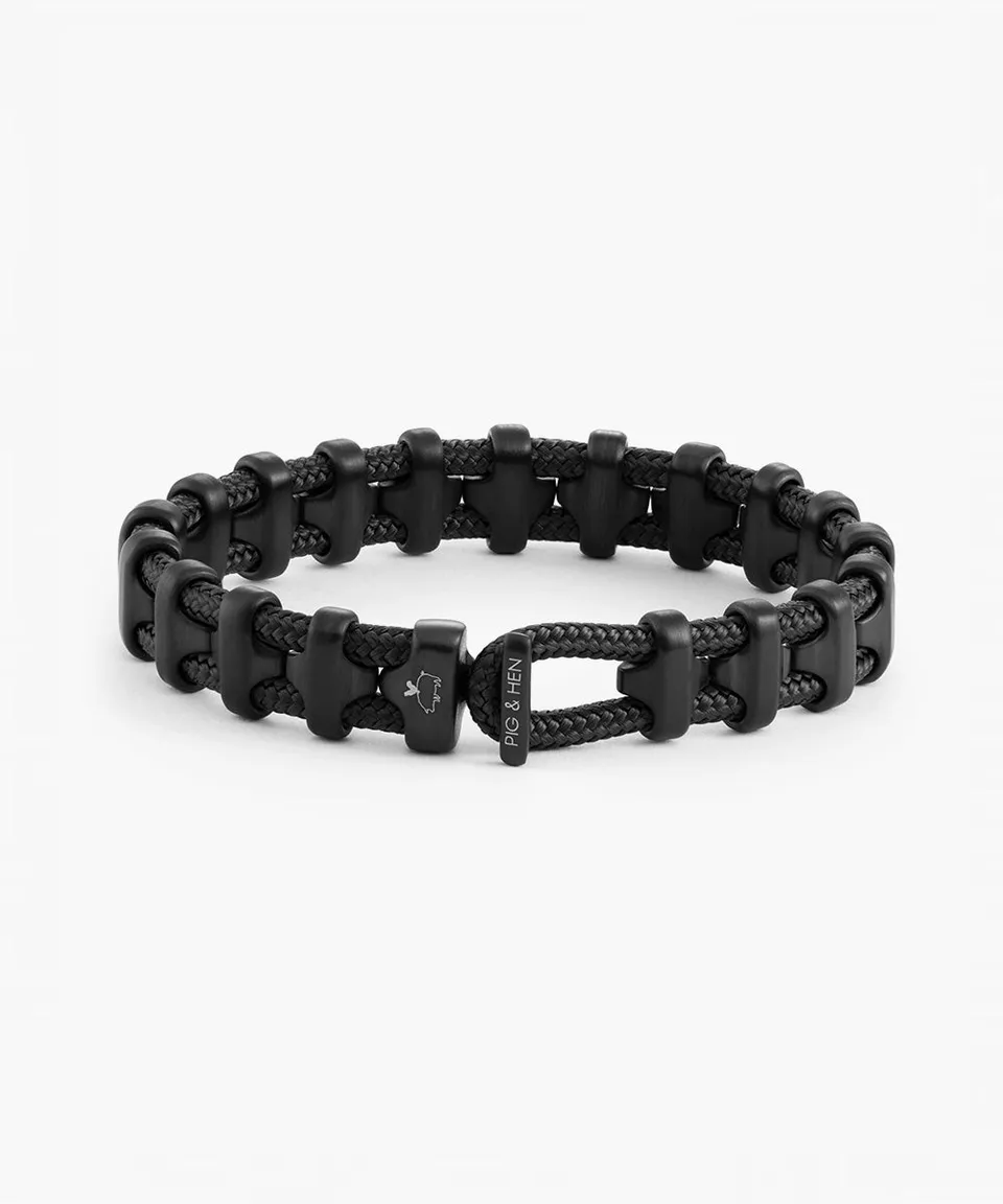 pig-hen-bold-bob-herren-seilarmband-black-11-mm-shields-t-verschluss image 1