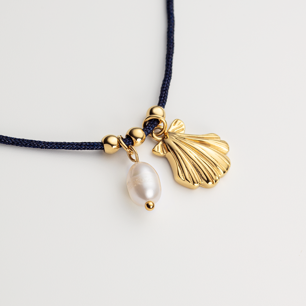 paul-hewitt-scallop-blue-nylon-halskette-gold image 4