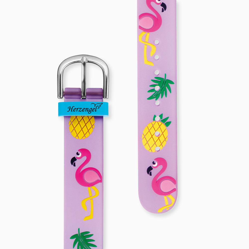 engelsrufer-herzengel-kinder-uhr-flamingo-f-r-m-dchen-inkl-schlamperm-ppchen image 4