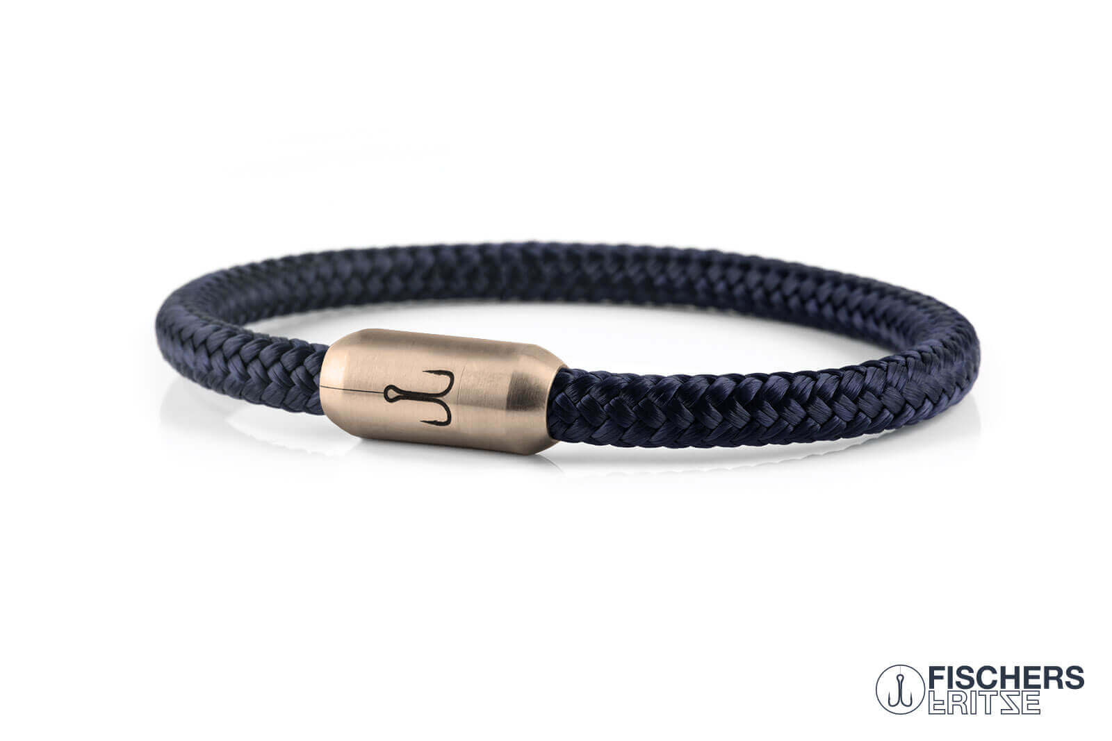 fischers-fritze-k-nigskrabbe-franka-armband-marineblau-segeltau-6-mm image 1
