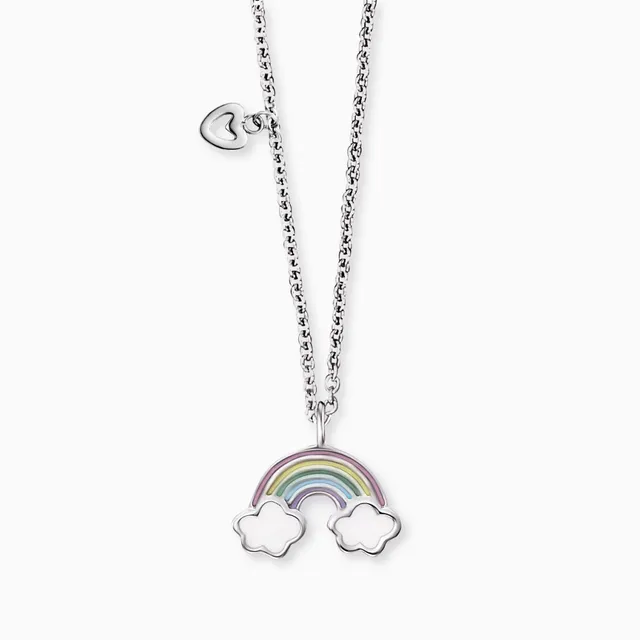 engelsrufer-herzengel-kinder-halskette-edelstahl-regenbogen-mit-emaille image 1