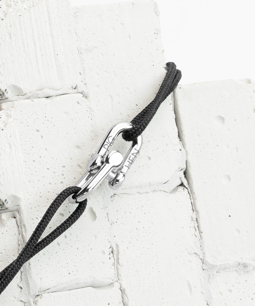 pig-hen-mia-black-damen-seilarmband-silber image 3
