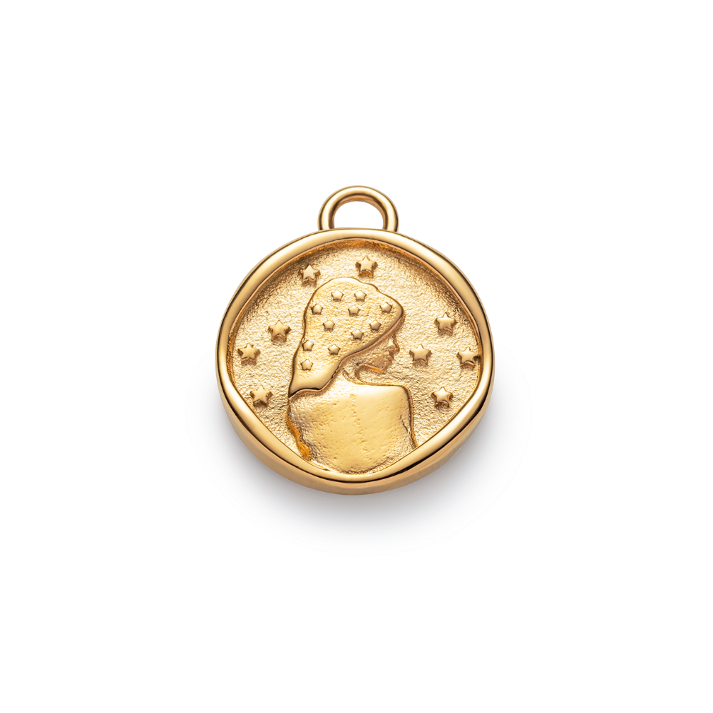 paul-hewitt-virgo-charm-gold-zodiac-sternzeichen-anh-nger-jungfrau image 1