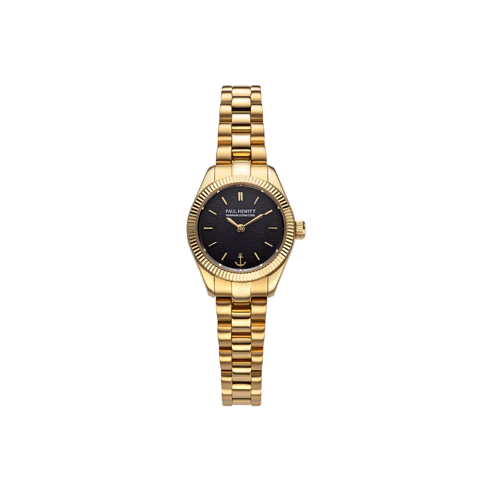 paul-hewitt-petit-soleil-round-uhr-gold-schwarz-damen-solaruhr image 1