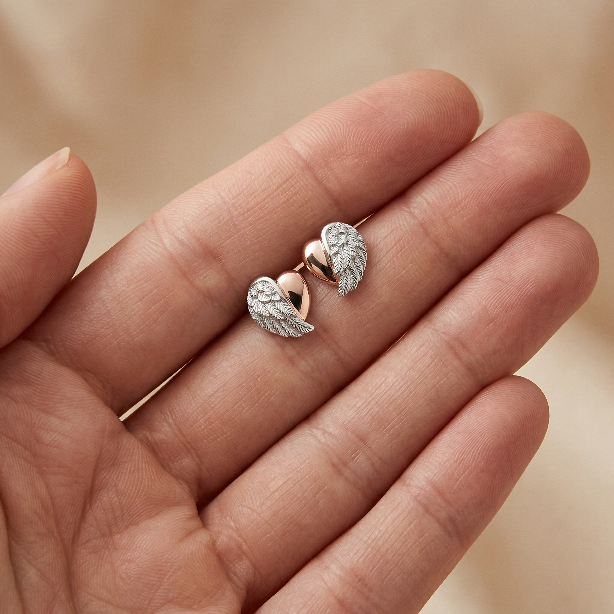 engelsrufer-ohrstecker-with-love-herzfl-gel-bicolor-mit-zirkonia image 3