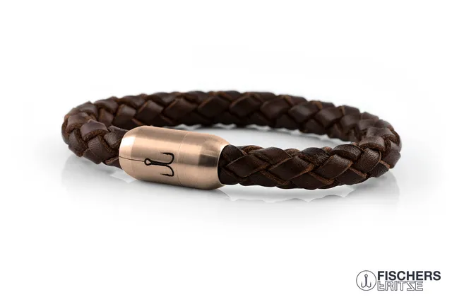 fischers-fritze-k-nigsmakrele-felipe-armband-braun-geflochten-leder image 1