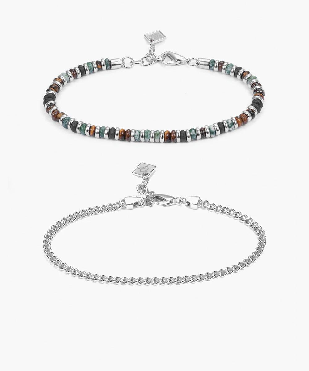 pig-hen-brontide-nagoya-curb-chain-set-925-sterling-silber-damen image 1