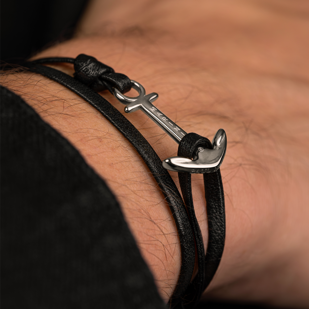 paul-hewitt-the-anchorband-midnight-lederarmband-herren-2 image 4