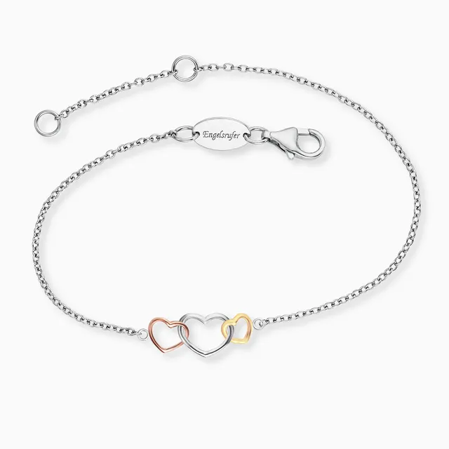 engelsrufer-armband-925er-silber-herz-tricolor image 1