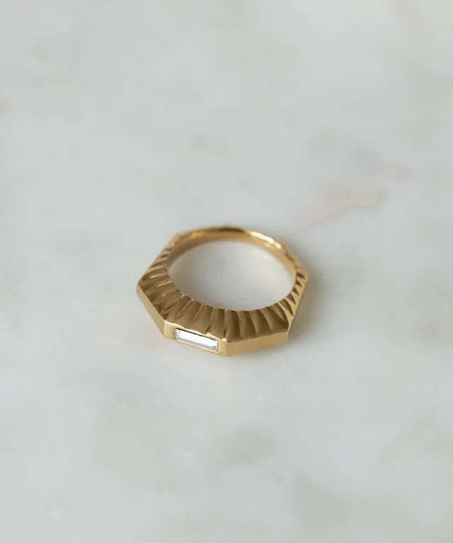 wald-berlin-shining-star-gold-ring-eu-54-vergoldeter-stapel-ring-mit-swarovski image 1