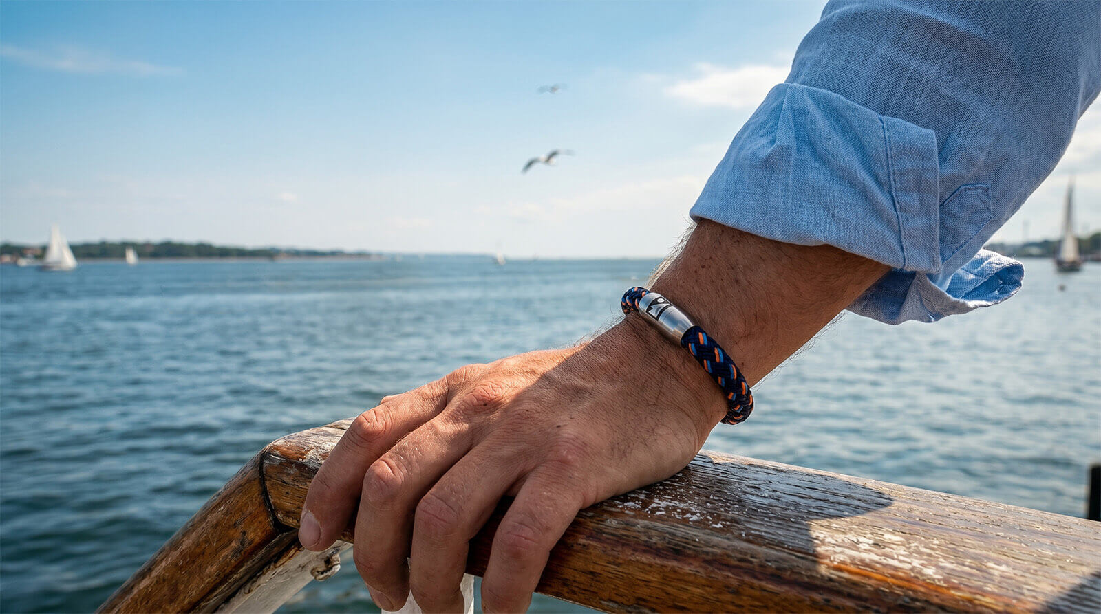 fischers-fritze-makrele-kieler-woche-sonderedition-2026-armband-marineblau-stahl image 5