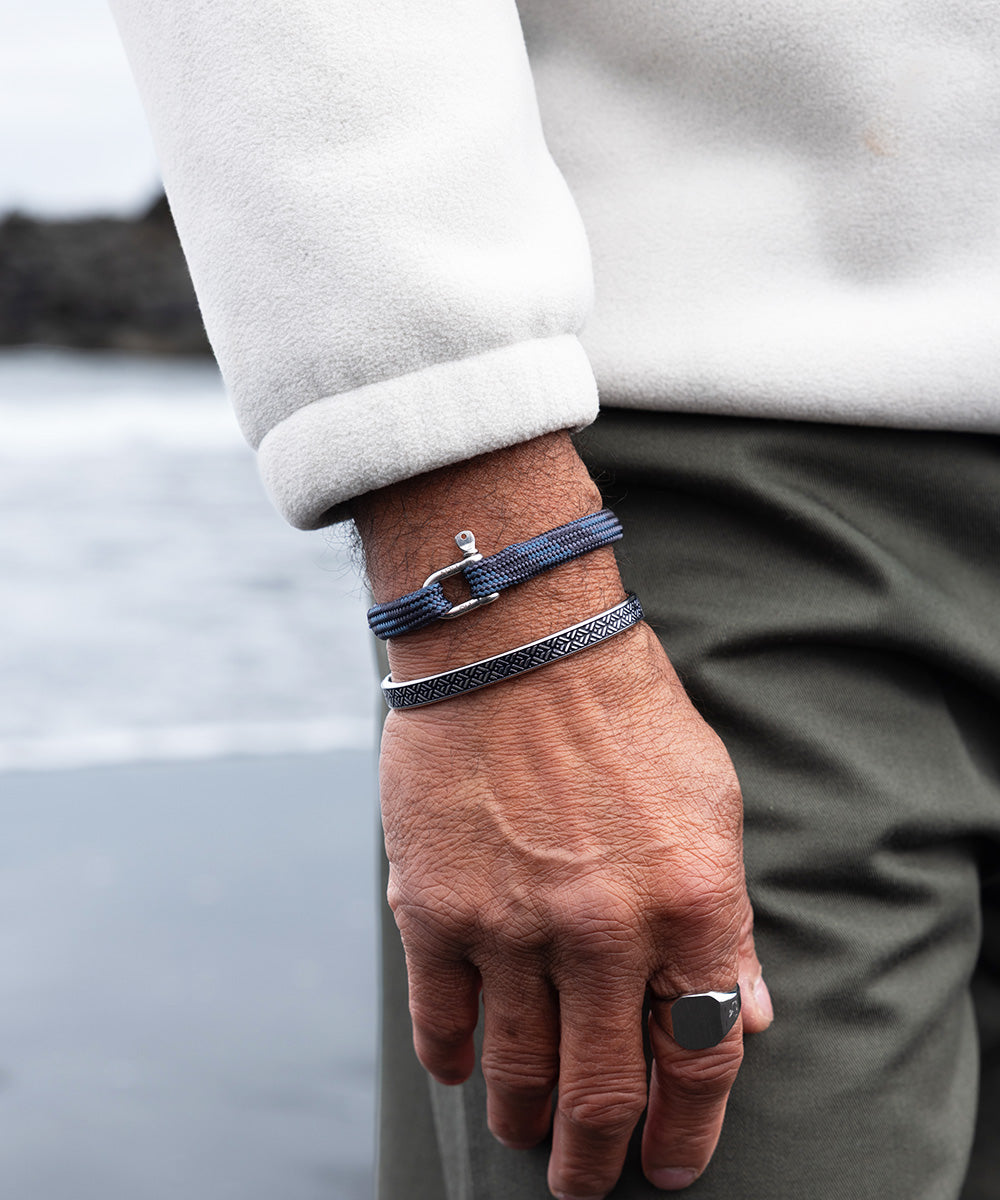 pig-hen-vicious-vik-armband-herren-slate-gray-ash-blue-seilarmband-silber image 3