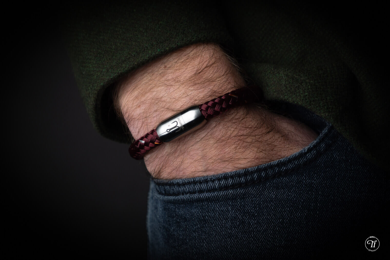 fischers-fritze-makrele-spezial-rune-segeltau-armband-burgund-orange-silbergrau- image 8