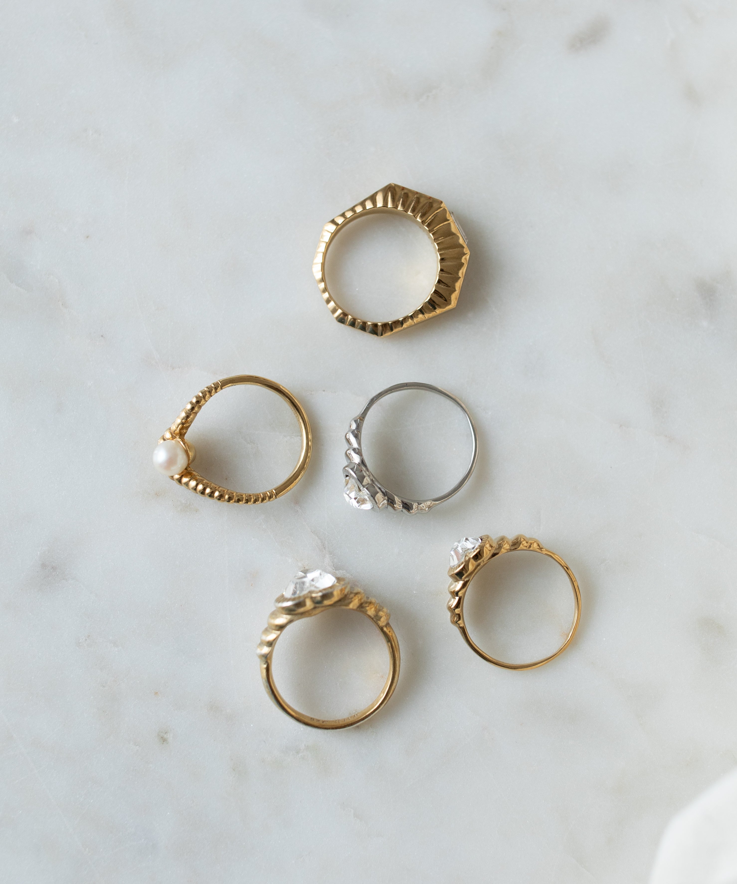wald-berlin-shining-star-gold-ring-eu-54-vergoldeter-stapel-ring-mit-swarovski image 4