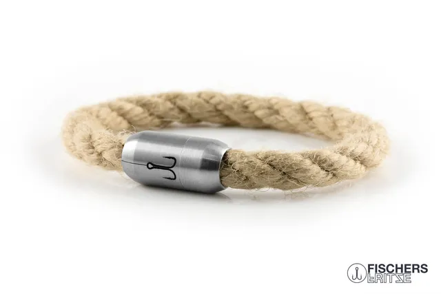 fischers-fritze-makrele-ole-segeltau-armband-natur-gedreht-8-mm image 1