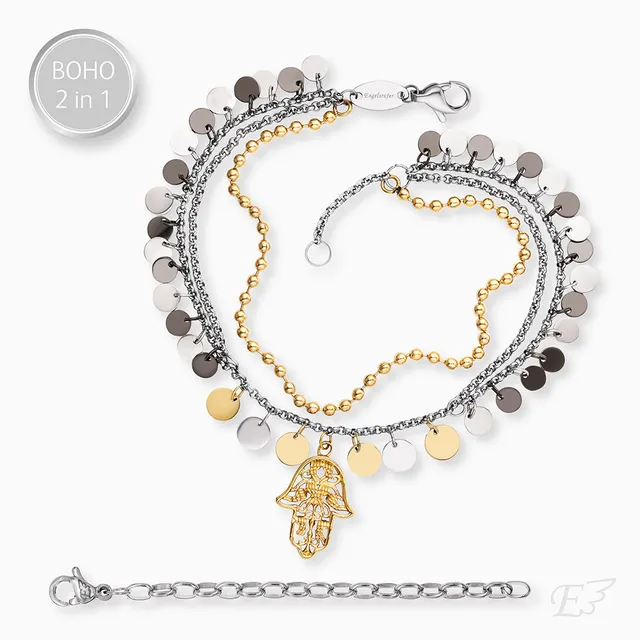 engelsrufer-duo-2-in-1-armband-edelstahl-boho-hand-fatima-bicolor image 1