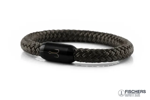 fischers-fritze-torpedomakrele-alois-segeltau-armband-kaffeebraun-8-mm image 1