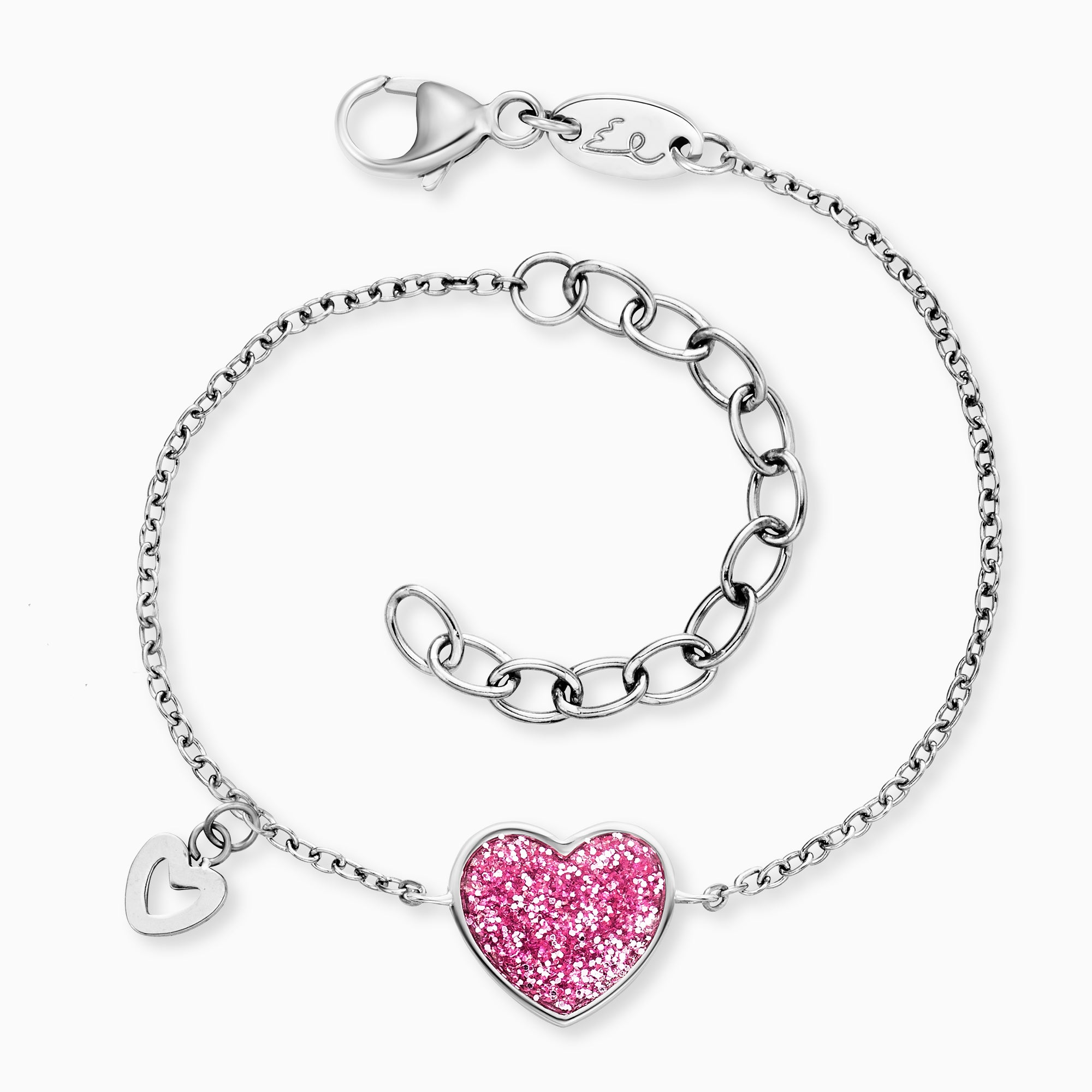 engelsrufer-kinder-armband-edelstahl-glitzerherz-mit-emaille image 1