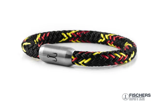 fischers-fritze-makrele-berti-segeltau-armband-deutschland-fan-edition-schwarz-r image 1