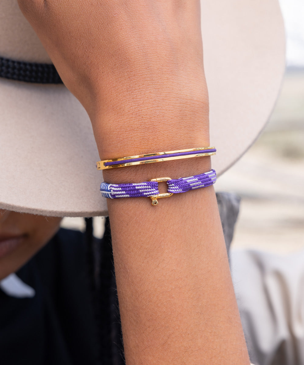 pig-hen-franky-royal-purple-arctic-blue-armband-gold-damen image 2