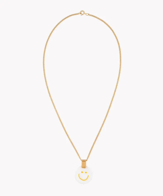 wald-berlin-smilie-dude-medaillon-gold-halskette-kette-43-cm image 1