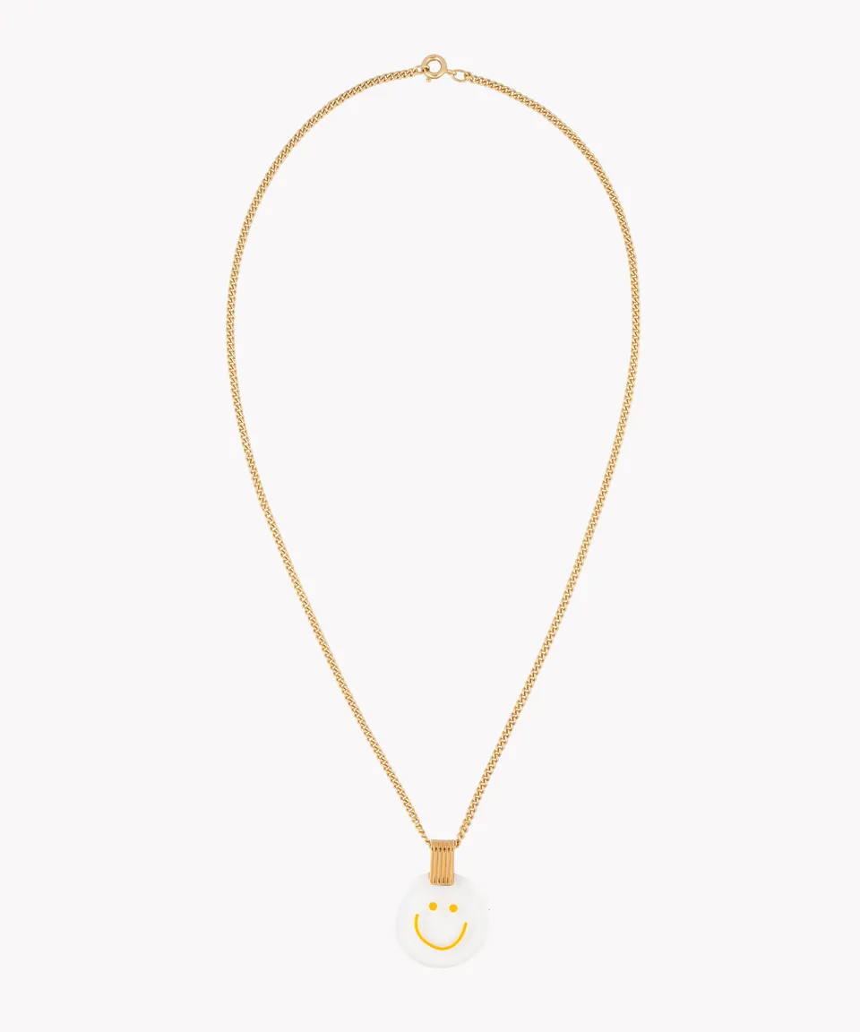 wald-berlin-smilie-dude-medaillon-gold-halskette-kette-43-cm image 1