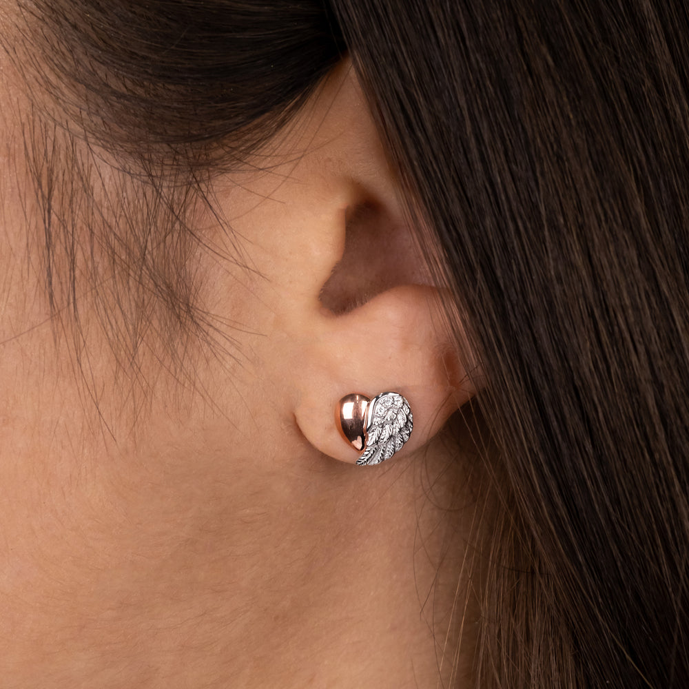 engelsrufer-ohrstecker-with-love-herzfl-gel-bicolor-mit-zirkonia image 2