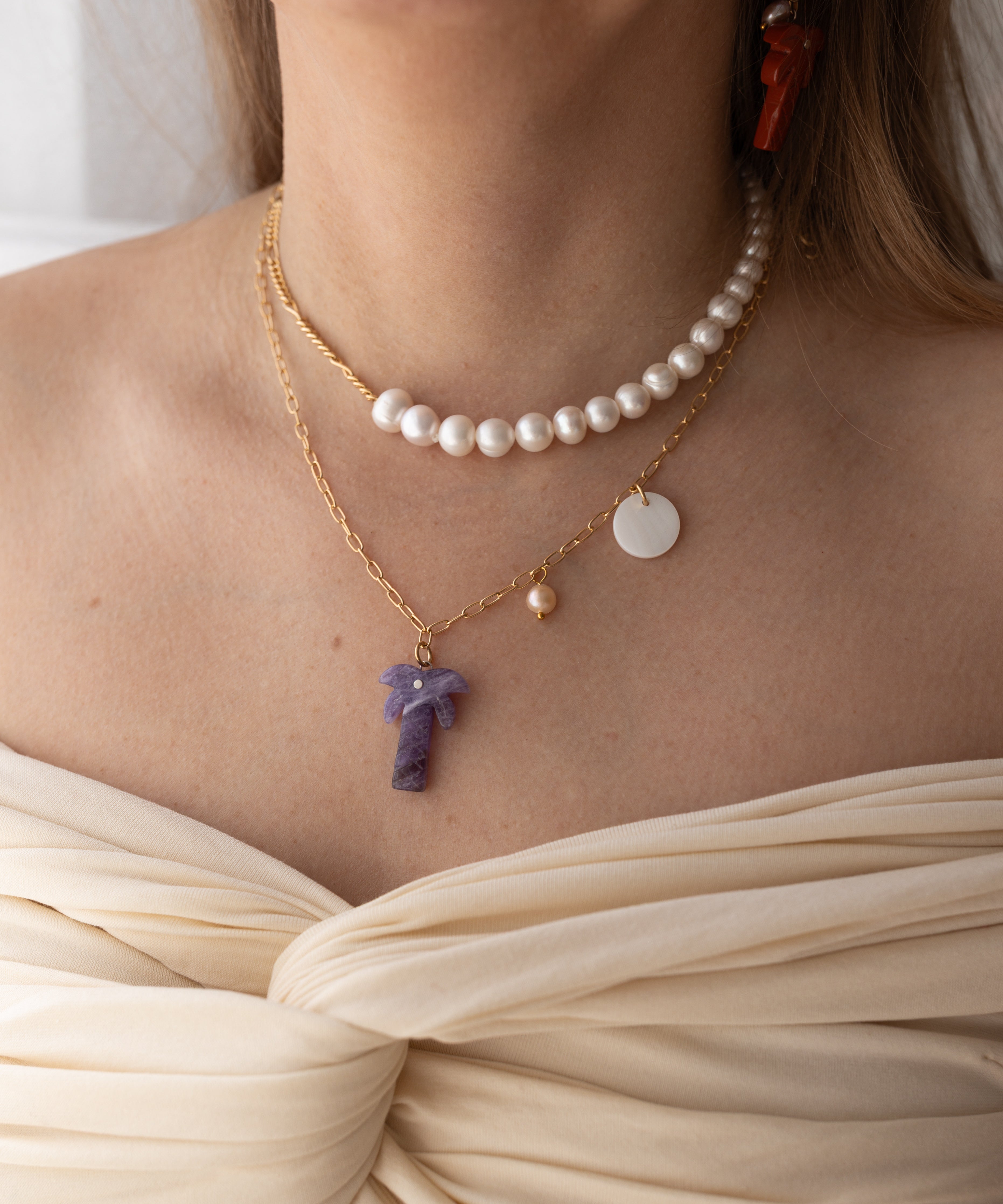 wald-berlin-mexicana-solo-amore-halskette-stein-palmen-kette-mit-perlmutt-und-pe image 6
