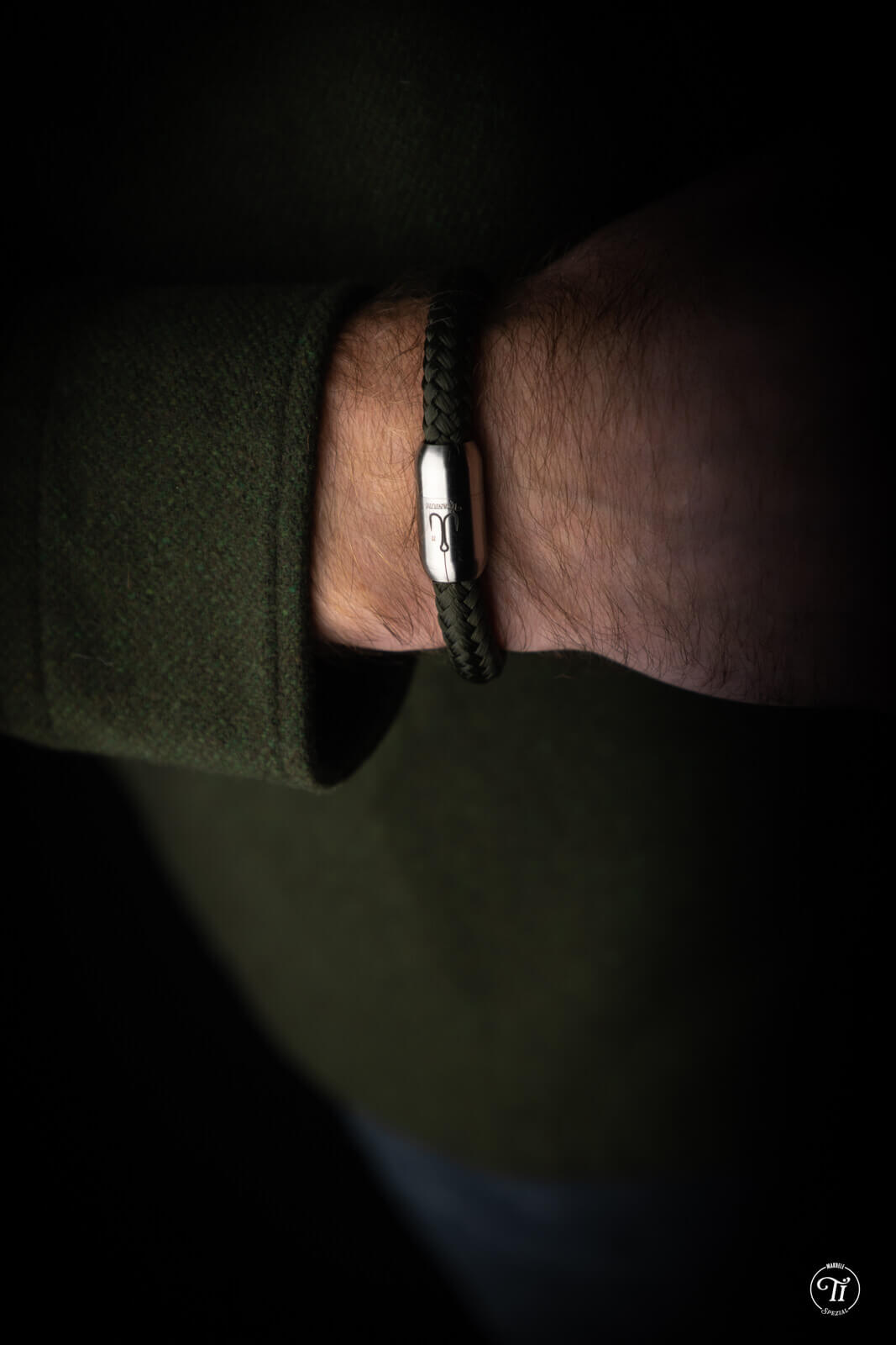 fischers-fritze-makrele-spezial-svan-segeltau-armband-khaki-titan image 2