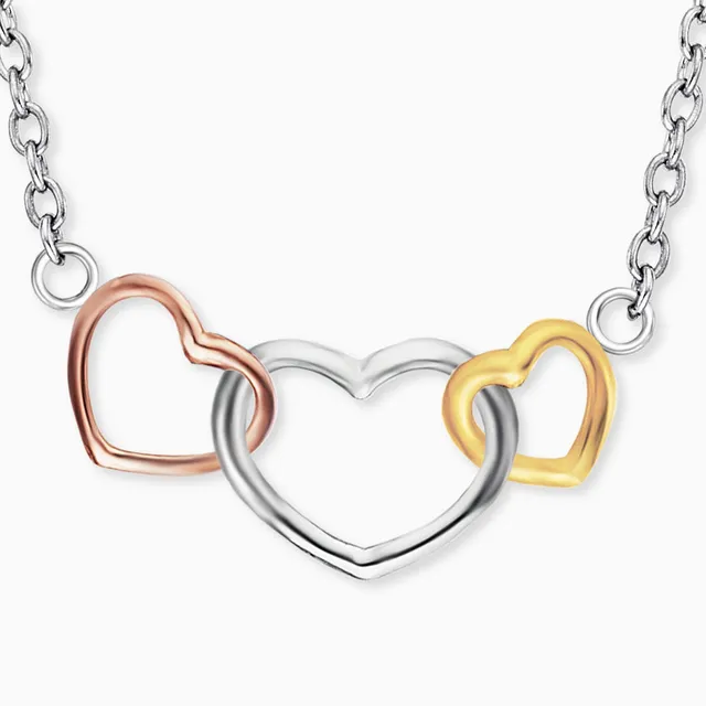 engelsrufer-with-love-halskette-925er-silber-herzen-tricolor image 1