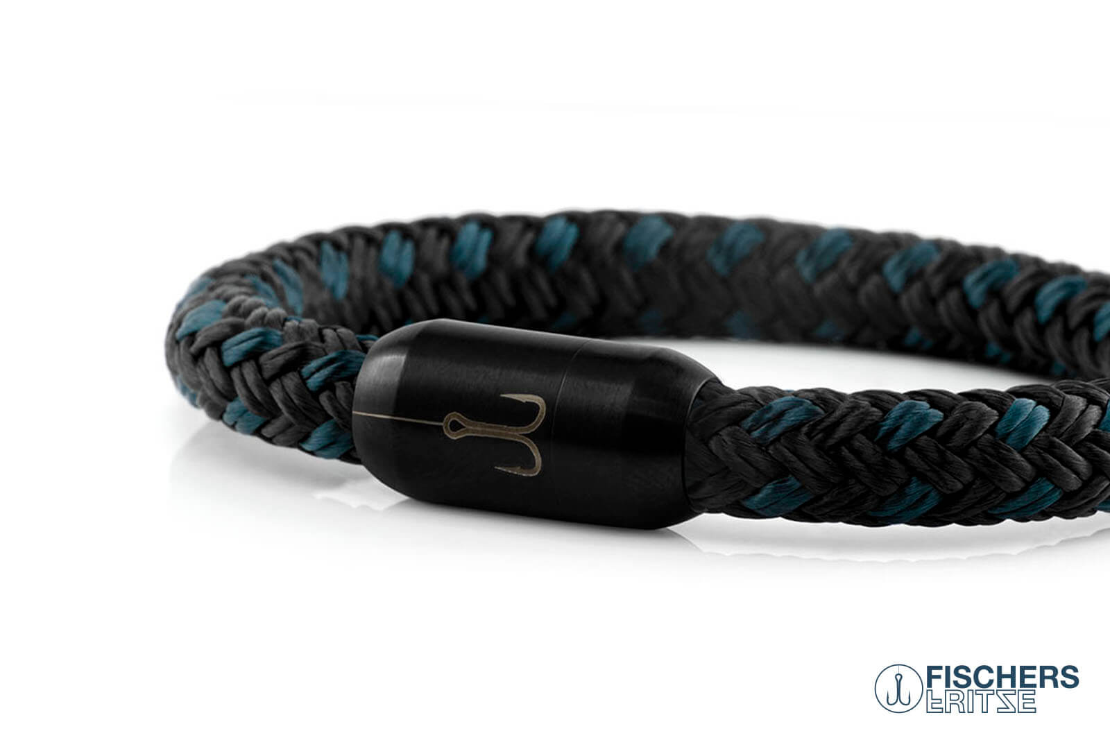 fischers-fritze-torpedomakrele-friedrich-segeltau-armband-petrol-schwarz image 6